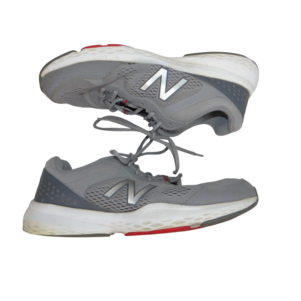 New Balance 517 v2 Mens Training Shoes Grey Silver Red MX517GR2 Size 10.5 4E W